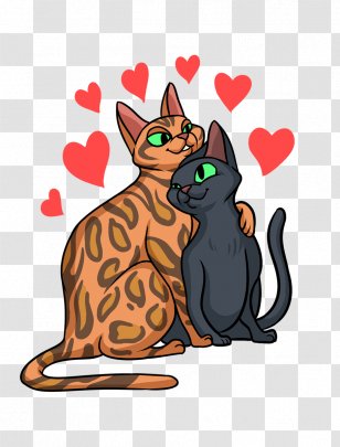 Cats Cartoon - Kitten - Small To Mediumsized Transparent PNG