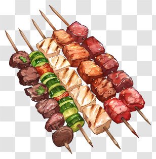 Espeto Churrasco - Delicious Grilled Skewers Transparent PNG