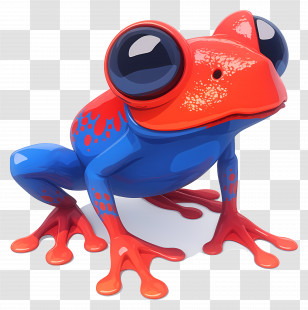Poison Dart Frog - Colorful Frog Transparent PNG