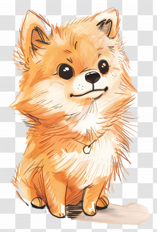 Cute Dog - Adorable Fluffy Puppy Transparent PNG