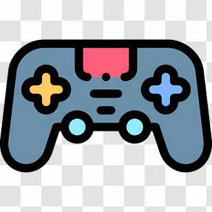 Game Controller - Colorful Gaming Controller Icon Transparent PNG