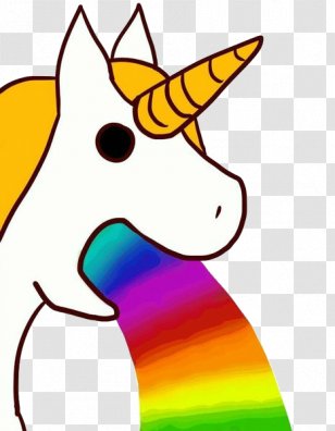 Unicorn Vomiting Clip Art Transparent PNG