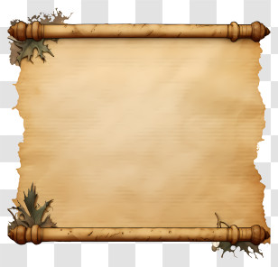 Sketch Style Old Paper - Vintage Scroll Illustration With Antique Texture Transparent PNG