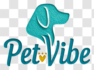 Petvibe - PetVibe Teal Dog Logo Transparent PNG