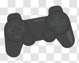 Icon - Black Game Controller For Interactive Gaming Transparent PNG