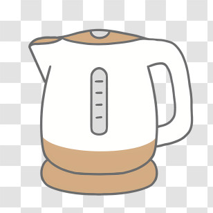 Icon - White Electric Kettle For Boiling Water Transparent PNG