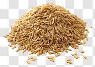 Jeera Rice - Pile Of Brown Rice Grains Transparent PNG