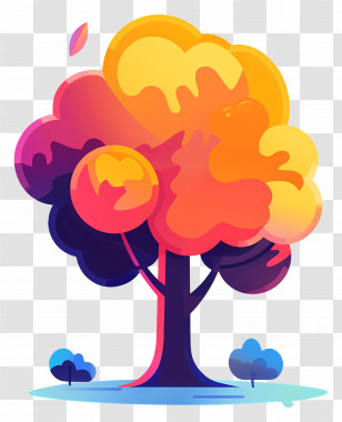 Tree - Colorful Abstract Tree Illustration Transparent PNG
