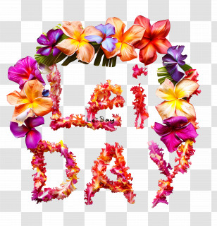 Lei Day - Floral Lei Day Celebration Design Transparent PNG
