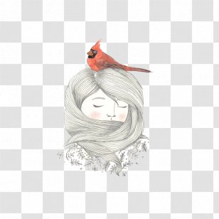 Drawing Woman Illustration - Fictional Character - Women Talking Head Transparent PNG