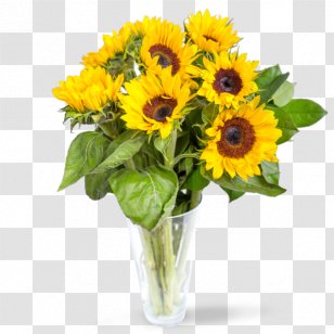 Common Sunflower Cut Flowers Flower Bouquet Lily Of The Incas - Floral Design - Gift Transparent PNG