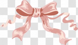 Pink Ribbon Clip Art - Cartoon - Simple Bow Pattern Transparent PNG