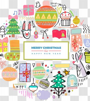 Christmas Cartoon Illustration - Point - Hand Painted Transparent PNG