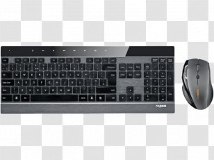 Computer Keyboard Mouse Laptop Wireless Rapoo - Qwertz Transparent PNG