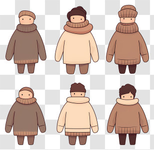 Cartoon Drawing - Winter Clothes Illustration Transparent PNG