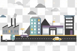 Housing Architecture - Technology - Vector Gray City Transparent PNG