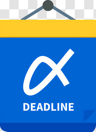 Icon - Deadline Sign Transparent PNG