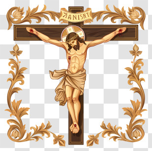 Orthodox Good Friday - Crucifix With Jesus On The Cross Transparent PNG