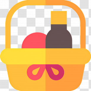 Food Gift Baskets - Colorful Gift Basket Transparent PNG