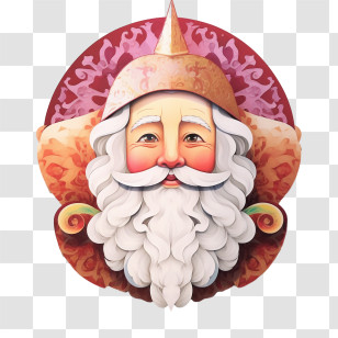Santa Claus - Santa Claus With Festive Hat Transparent PNG
