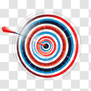 Target - Target With Arrow In The Bullseye Transparent PNG