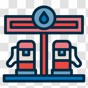 Gas Station - Gas Pumps Icon Transparent PNG