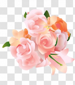 Garden Roses Flower Bouquet - Screenshot - Romantic Pink Transparent PNG