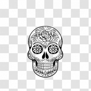 Calavera Drawing Coloring Book Skull Day Of The Dead - Work Art Transparent PNG