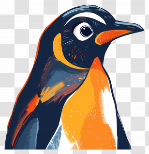 Penguin - Colorful Penguin Illustration Transparent PNG