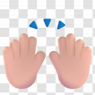 Raising Hands Emoji - Clapping Hands Emoji Transparent PNG