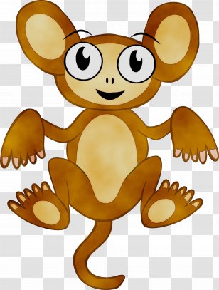 Cartoon Drawing Clip Art Ape Monkey - Animated - Editorial Transparent PNG