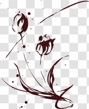Flower Drawing Illustration - Tree - Tulip Transparent PNG