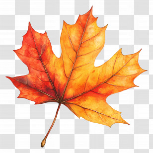 Maple Leaf - Autumn Leaf Illustration Transparent PNG