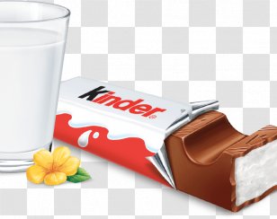 Kinder Surprise Chocolate Milk Bar Banner Transparent PNG