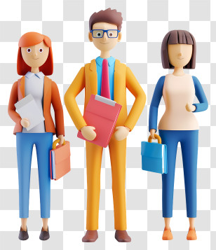 Job Offer - Office Workers With Documents Transparent PNG