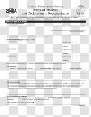 Document Power Of Attorney Form Revocation PDF - Text - Lawyer Transparent PNG