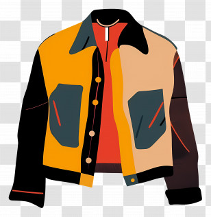 Jacket - Colorful Fashion Jacket Transparent PNG