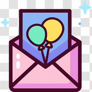 Invitation Letter - Invitation Card With Balloons Transparent PNG