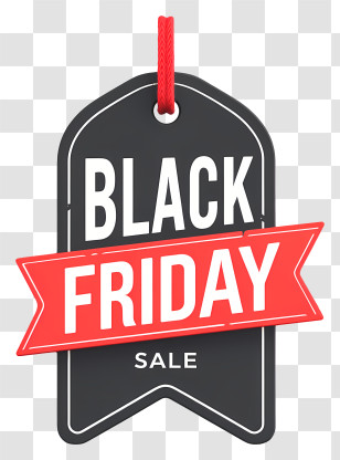 Black Friday Tag - Black Friday Sale Tag Transparent PNG