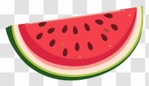 Watermelon - Slice Of Watermelon Illustration Transparent PNG