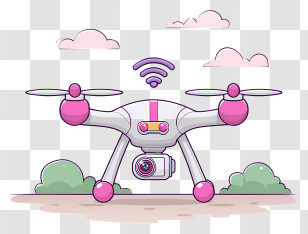 Radar Drone - Drone With Camera In Flight Transparent PNG