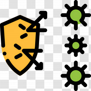 Immunity Shield - Immune Protection Icon With Shield Transparent PNG