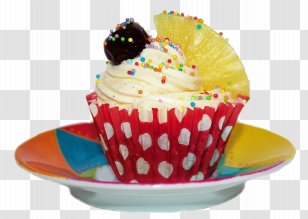 Sundae Cupcake Muffin Buttercream - Cream - Cup Transparent PNG