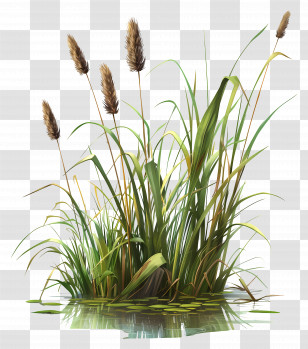 Calamus - Tall Grass And Reeds Near Water Transparent PNG