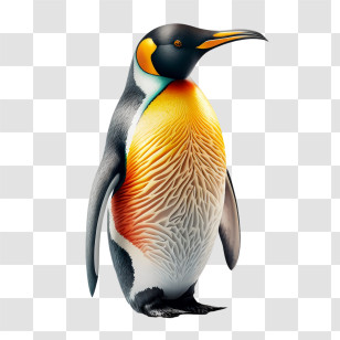 World Penguin Day
 - King Penguin Detailed Illustration Transparent PNG