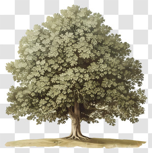 Architecture Tree - Large Tree With Shade And Green Leaves Transparent PNG