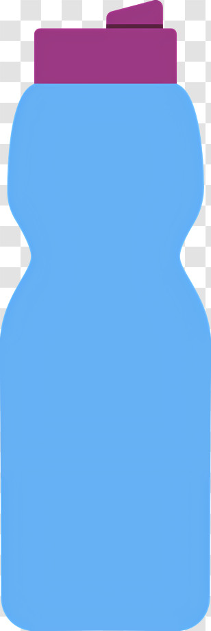 Icon - Blue Water Bottle With Cap Transparent PNG