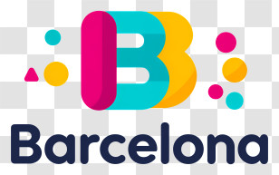 Barcelona - Colorful Barcelona B Logo Transparent PNG