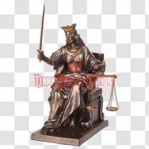 Statue Lady Justice Bronze Sculpture Transparent PNG