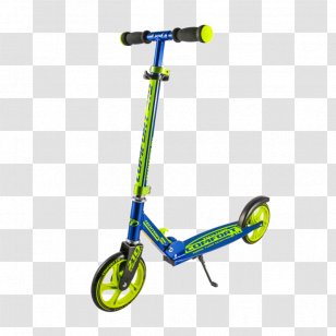 Kick Scooter Wheel White Bicycle - Green Transparent PNG